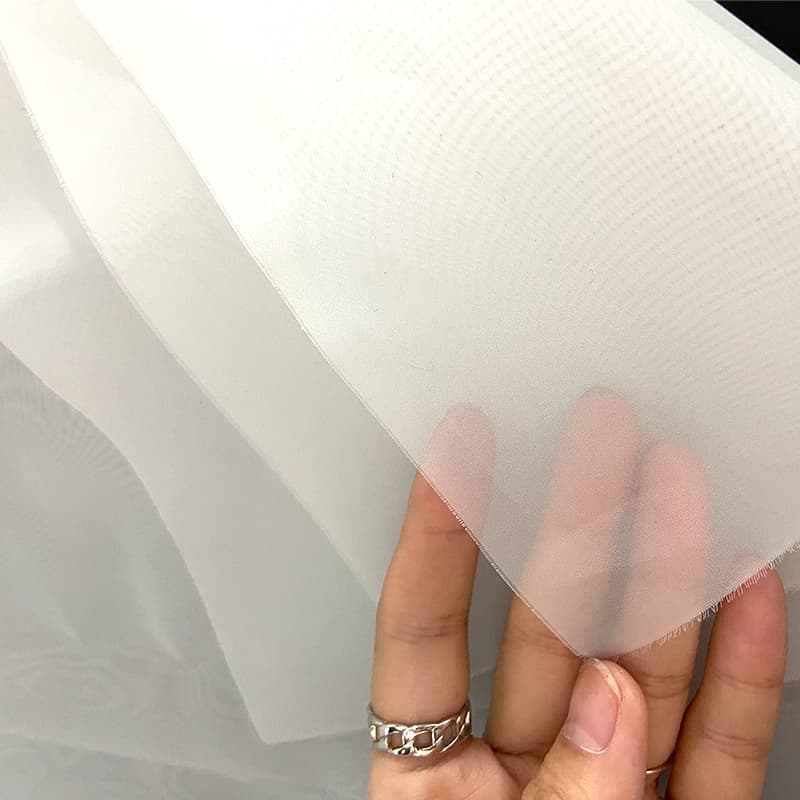 Polyester filter mesh close view
