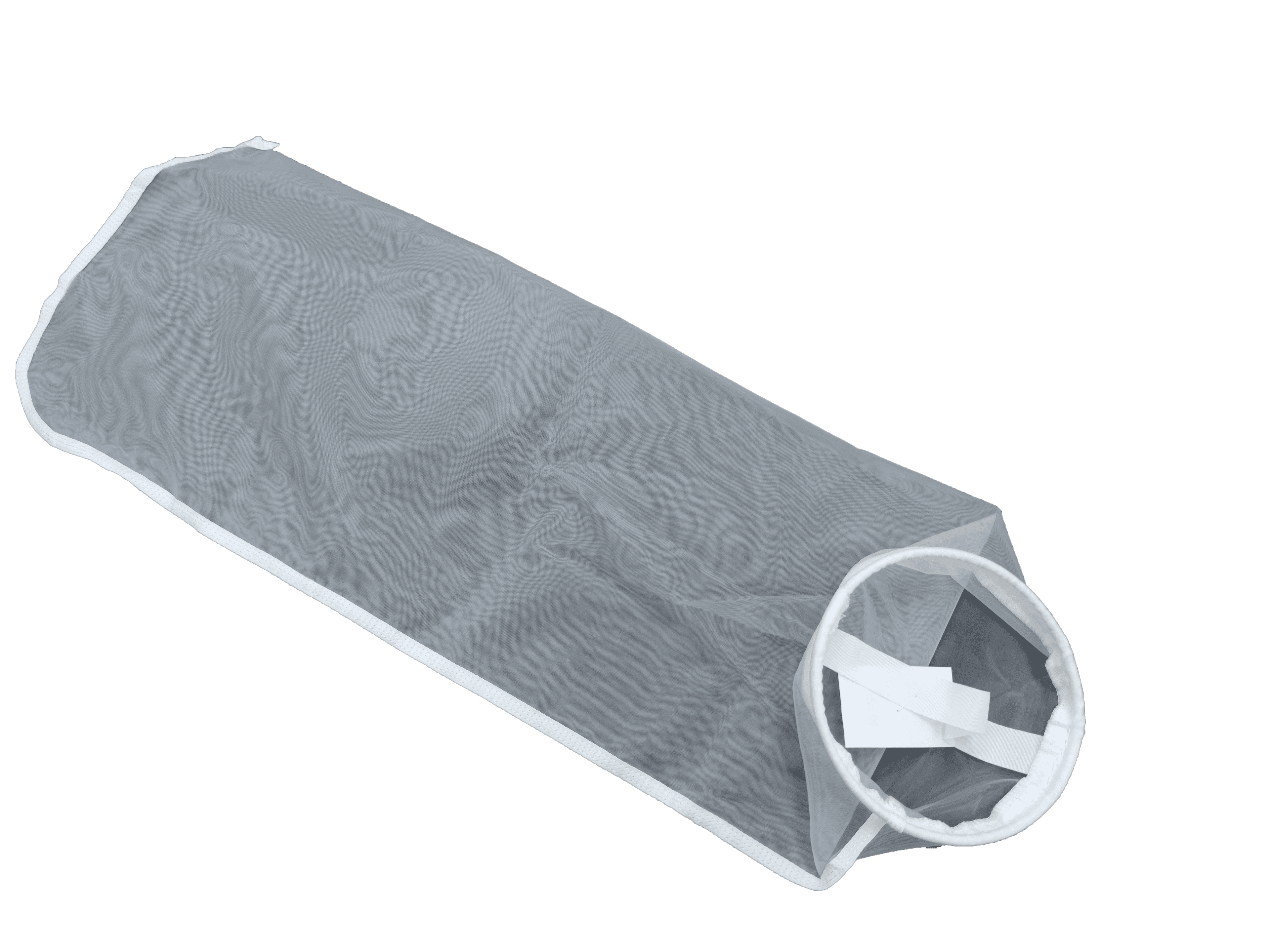 Nylon liquid filter bag with stainless steel ring