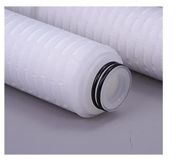 Nylon pleated cartridge filter end cap options