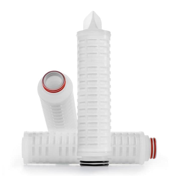 Polypropylene pleated filter cartridge