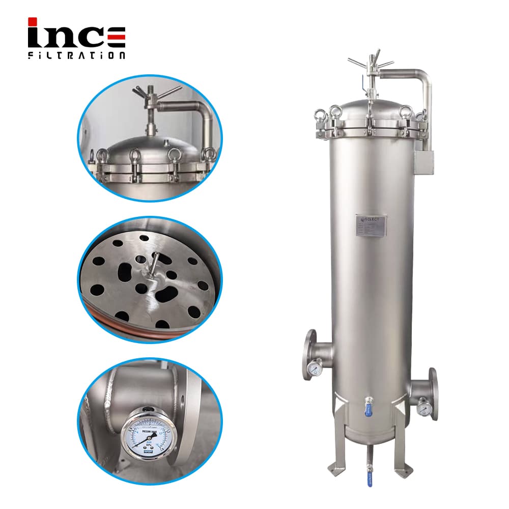 SS304 stainless steel cartridge filter housing